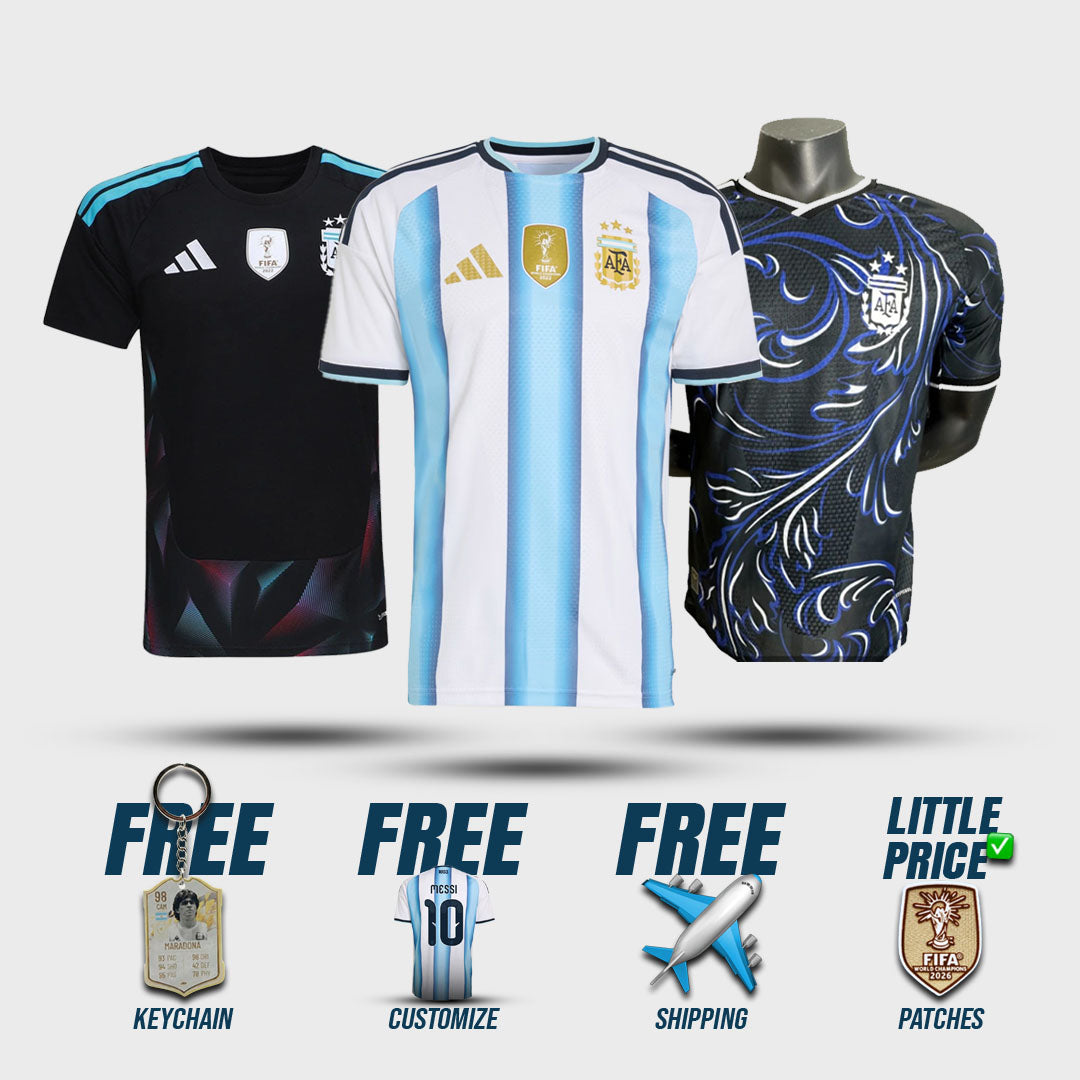 COMBO Argentina Home, Away and Goalkeeper Mundial 2026/27