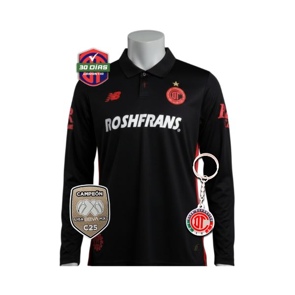 Toluca Third Manga Larga 2025/26 + Parche de Campeón