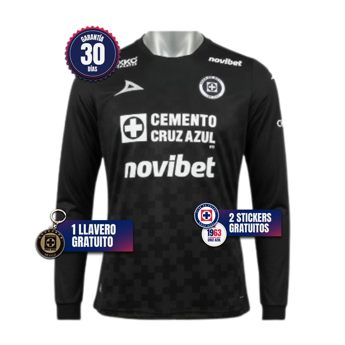 Cruz Azul Third 25/26 Long Sleeve Black