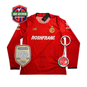 Toluca Home Manga Larga 2025/26 + Parche de Campeón