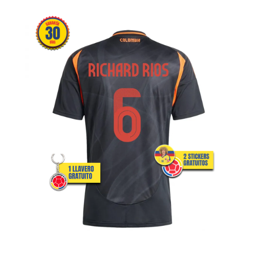 #6 Richard Rios  Camiseta visitante de Colombia  2024/2025