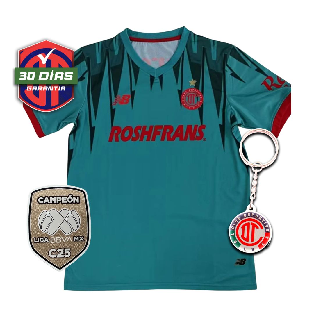 Toluca Goalkeeper 2025/26 + Parche de Campeón