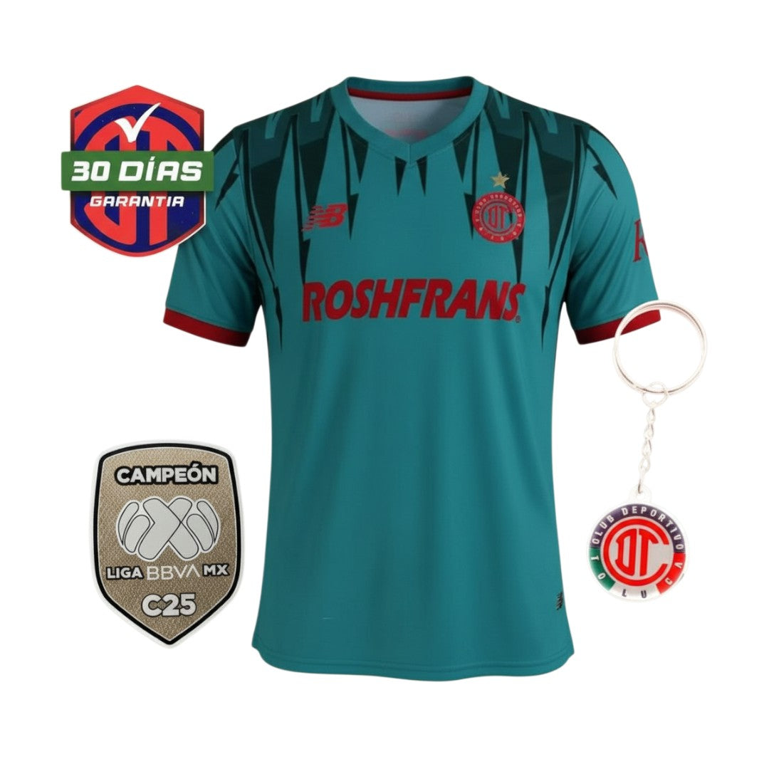 Toluca Goalkeeper 2025/26 + Parche de Campeón